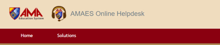 AMAES Online Helpdesk